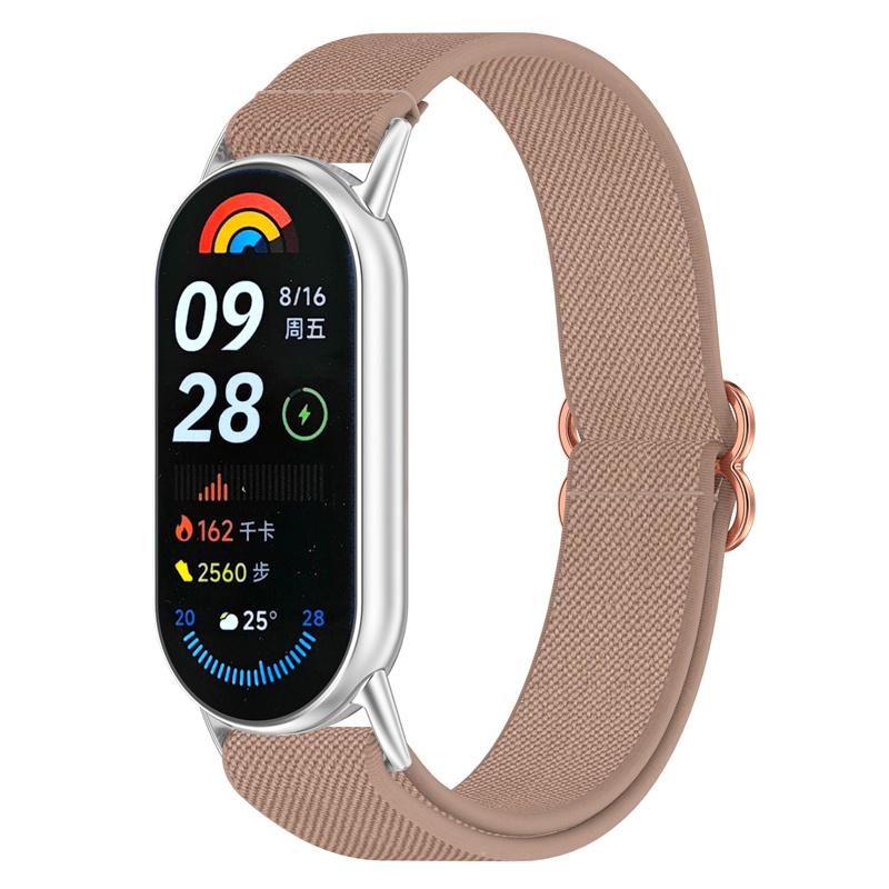 Nylon knit strap For Xiaomi band 9 8 NFC strap Elastic watch band For Xiaomi smart band 9 8 strap cover accessories