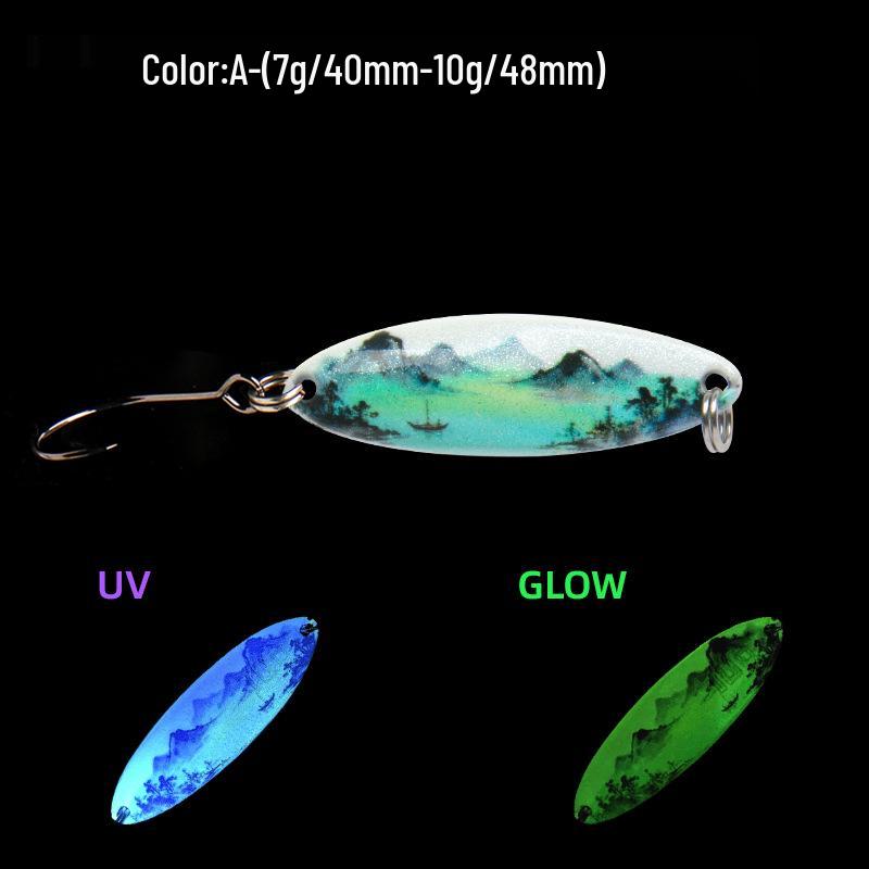 LETOYO UV Luminous 3D Printed Double-sided Trout and Asp Bait