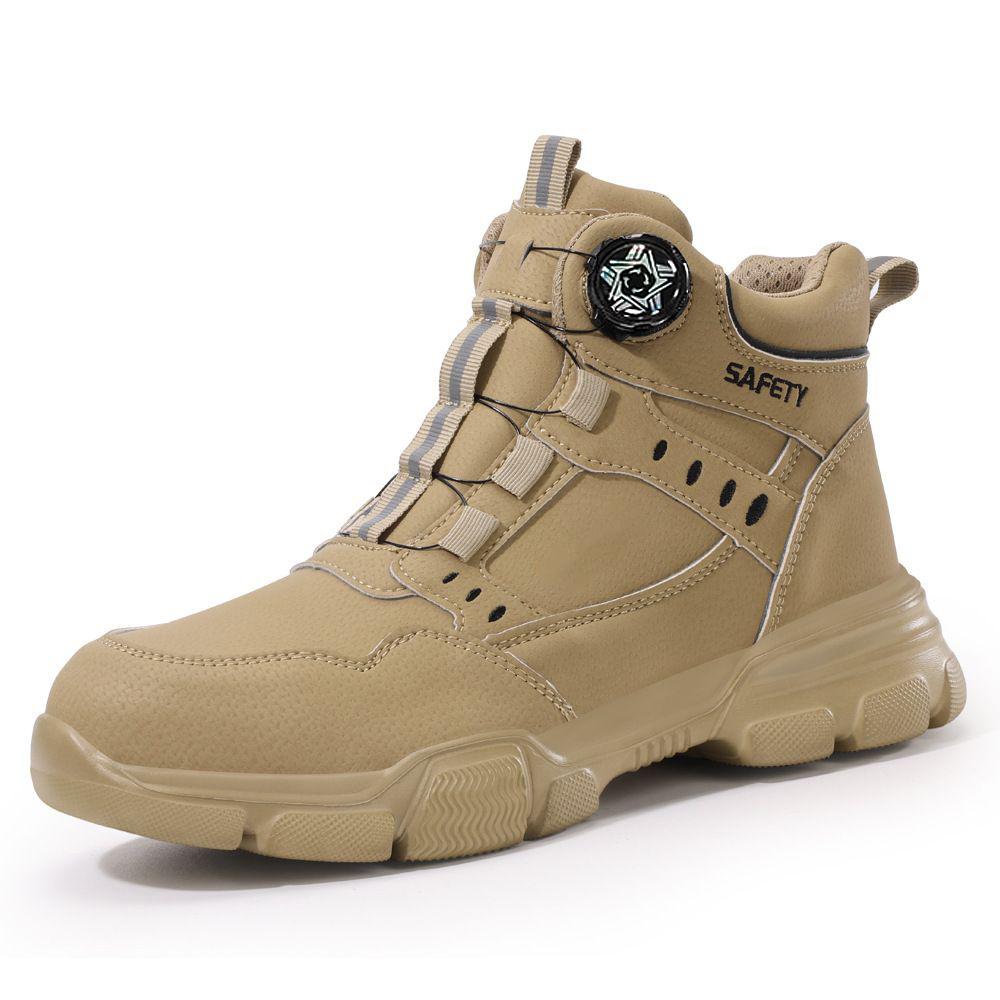 Neue Unzerstörbare Sicherheitsschuhe Herren Anti-Quetsch Stahlkappe Schuhe Durchstichfeste Arbeitsschuhe Sneaker Männliche Schuhe Arbeitsstiefel