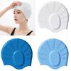 Solid Color Swimming Caps for Swimmers Silicone Swimming Caps Stretchy Swimming Hat with Ear Protection Beach Pool Caps