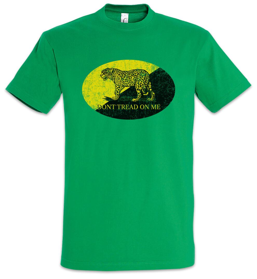 Don t Tread On Me III T-Shirt Mens Womens Tees Top Gadsden USA Jaguar Flag Banner Snake Symbol XL