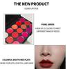 Feelhigh 15 Colors Lip Palette Makeup,Pro Lip Gloss Cream Palette, Matte Red Lipstick Set for Women, Matte Duration 24 Lip Stain Long Lasting Wate