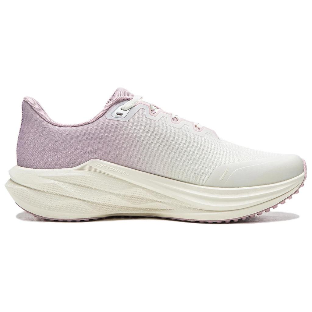 Li Ning Cushioning Abrasion Resistant Low top Casual Running Shoes Women's White Pink ARBW010-2
