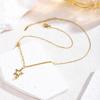 Chic Ins-Style Titanium Star Necklace - Women's Luxury Clavicle Chain with Five-Pointed Star Pendant