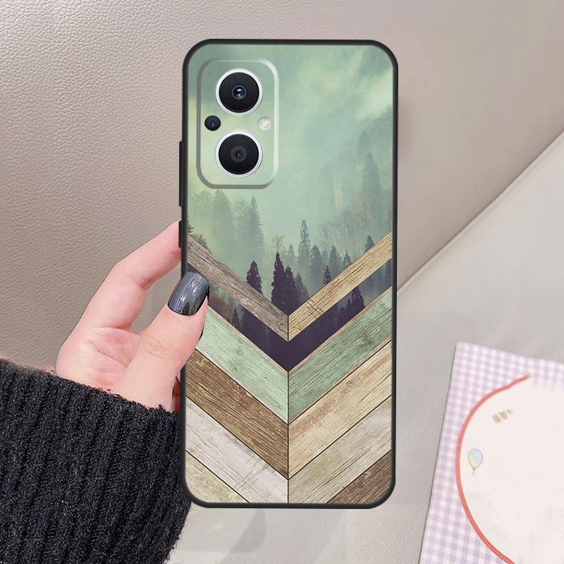 Forest Geometry Wood Nature Funda For OPPO Reno 12 14 13 11 10 Pro 11F 12F 13F 14F 7 8 Lite OPPO Find X6 X5 X8 X9 Pro Case