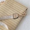 Women Fashion New Straw Woven Crossbody Bag Boutique Beaded Bag Versatile Mobile Phone Bag Cute Unique Shoulder Travel Small Bag