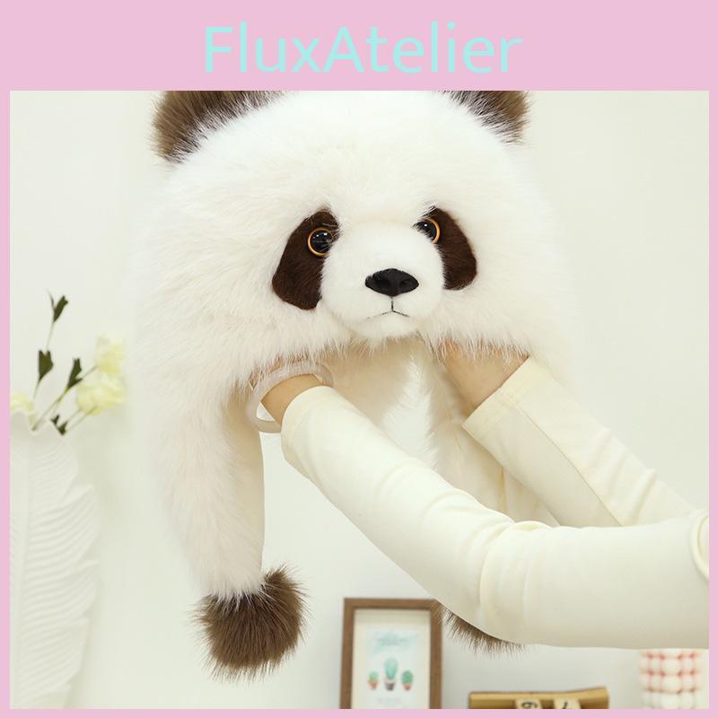 Dicke Niedliche Warme Panda Ohrenschutz Mütze Für Erwachsene Und Kinder Outdoor