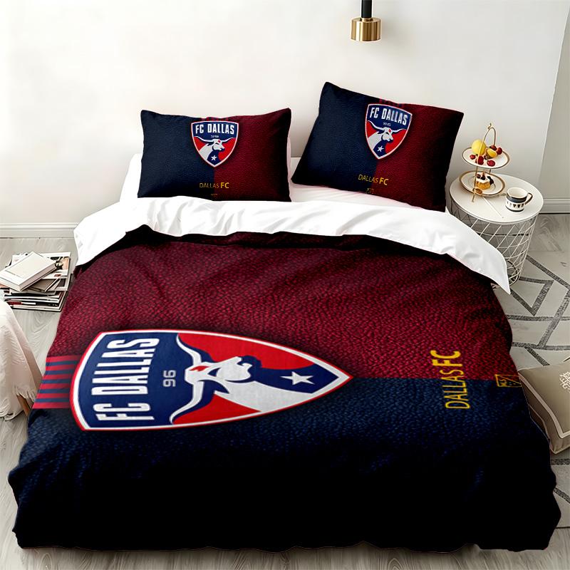 FC Dallas 3 parçalı set Yatak odası kullanımı için mükemmel Rahat nevresim takımı bir nevresim kılıfı ve iki yastık kılıfı içerir İdeal doğum günü veya Noel hediyesi