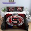 Sparta Prag Fußball Logo Muster Bettwäsche Heimdekoration Geburtstagsgeschenk (1 Bettbezug + 2 Kissenbezüge, ohne Füllung)
