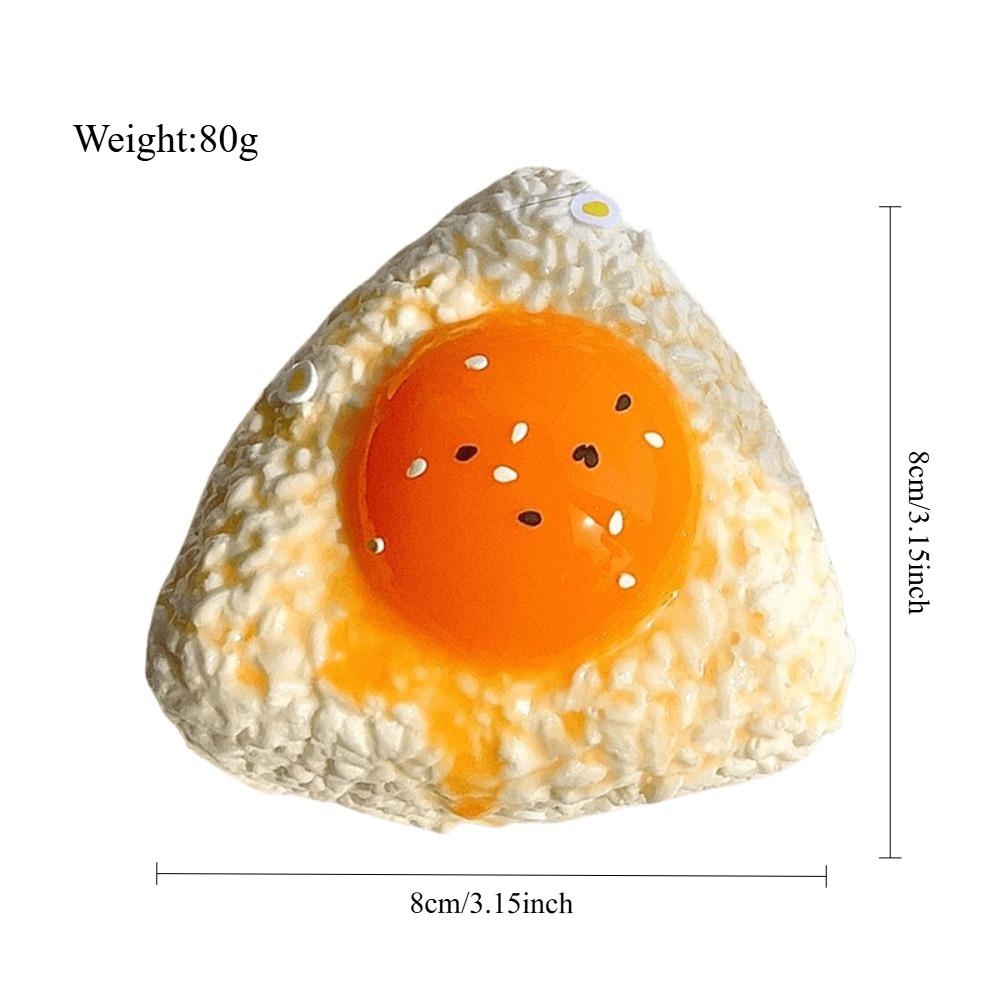 Taba Squishy Egg Rice Ball Squeeze Toy Stress Relief Sensory Fidget Toys for Adults Kids, Anti-Anxiety Fun Party Favors Gifts