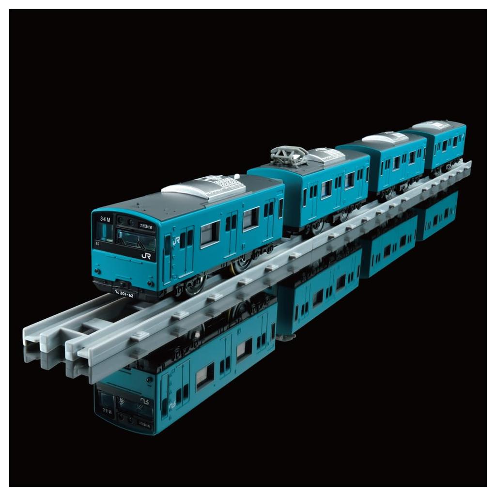 Takara Tomy Plarail Real Class 201 Series Commuter Train West Sky (JR Blue)