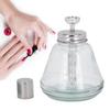 Press Type Liquid Pump Dispenser Nail Polish Remover Refillable Bottle 180ml (Aluminum Core)