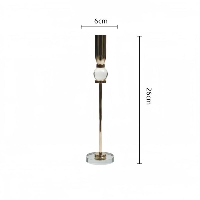Crystal Candlestick Tall Candle Holder Transparent Glass Centerpieces Candle Stick Holder Home Decoration Accessories