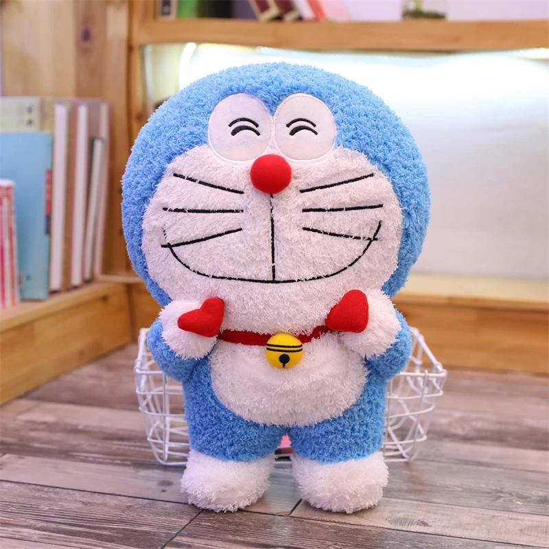 Kawaii Doraemon Plush Toy Lovely Valentine's Day Gift Girlfriend Stuffed Doraemon Doll Home Decor Sofa Bed Cuddly Pillow Doll