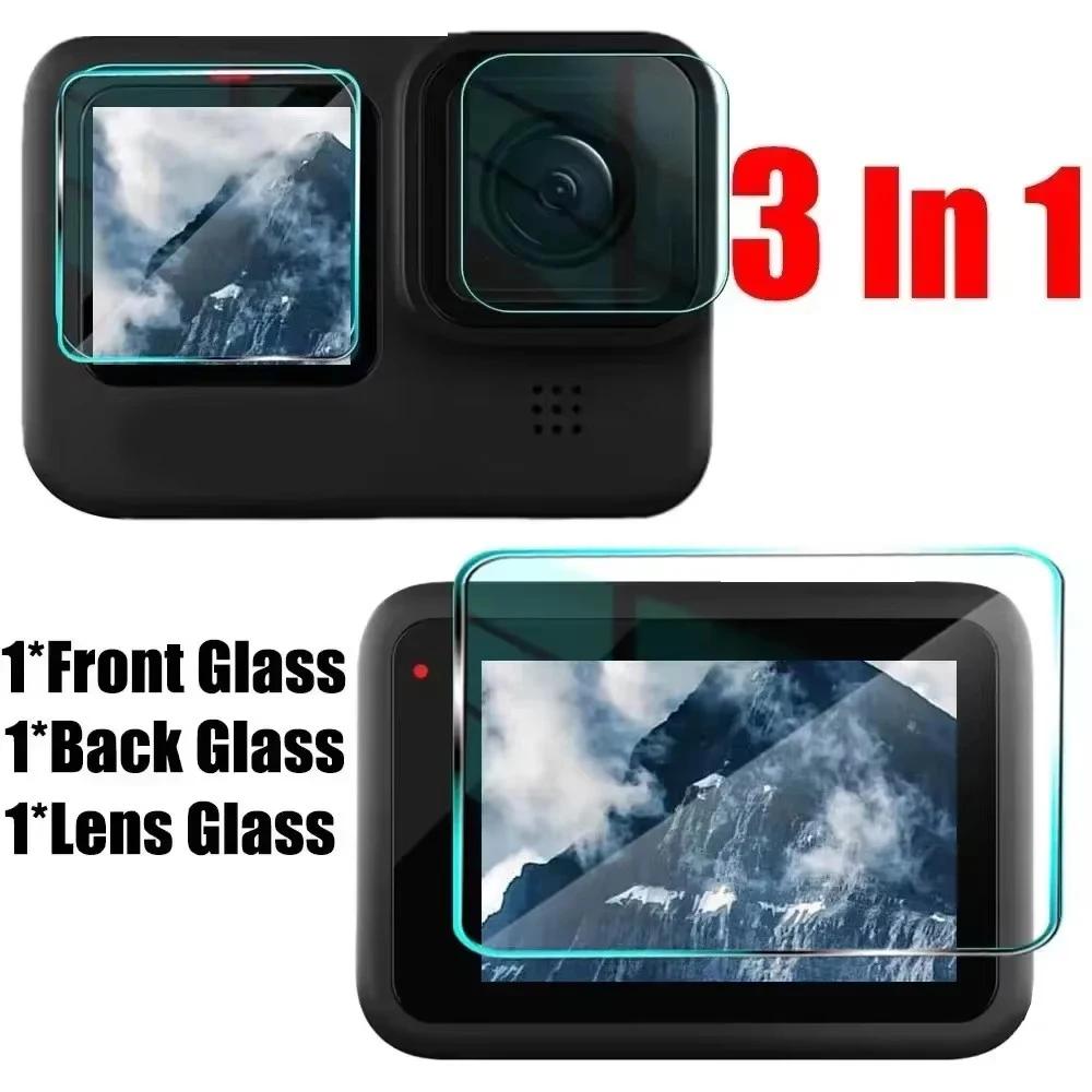 9 in 1 Camera Tempered Films for For Go Pro Hero 13 Black HD Clear Anti Scratch Lens Tempered Glass Screen Protectors for GoPro