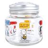 PEANUTS Snoopy Character Glass Candy 9 X 10cm Retro Snoopy Made In Product 607150 Pot/Storage Container/Canister, Approx. Diameter, Talk, Colors,