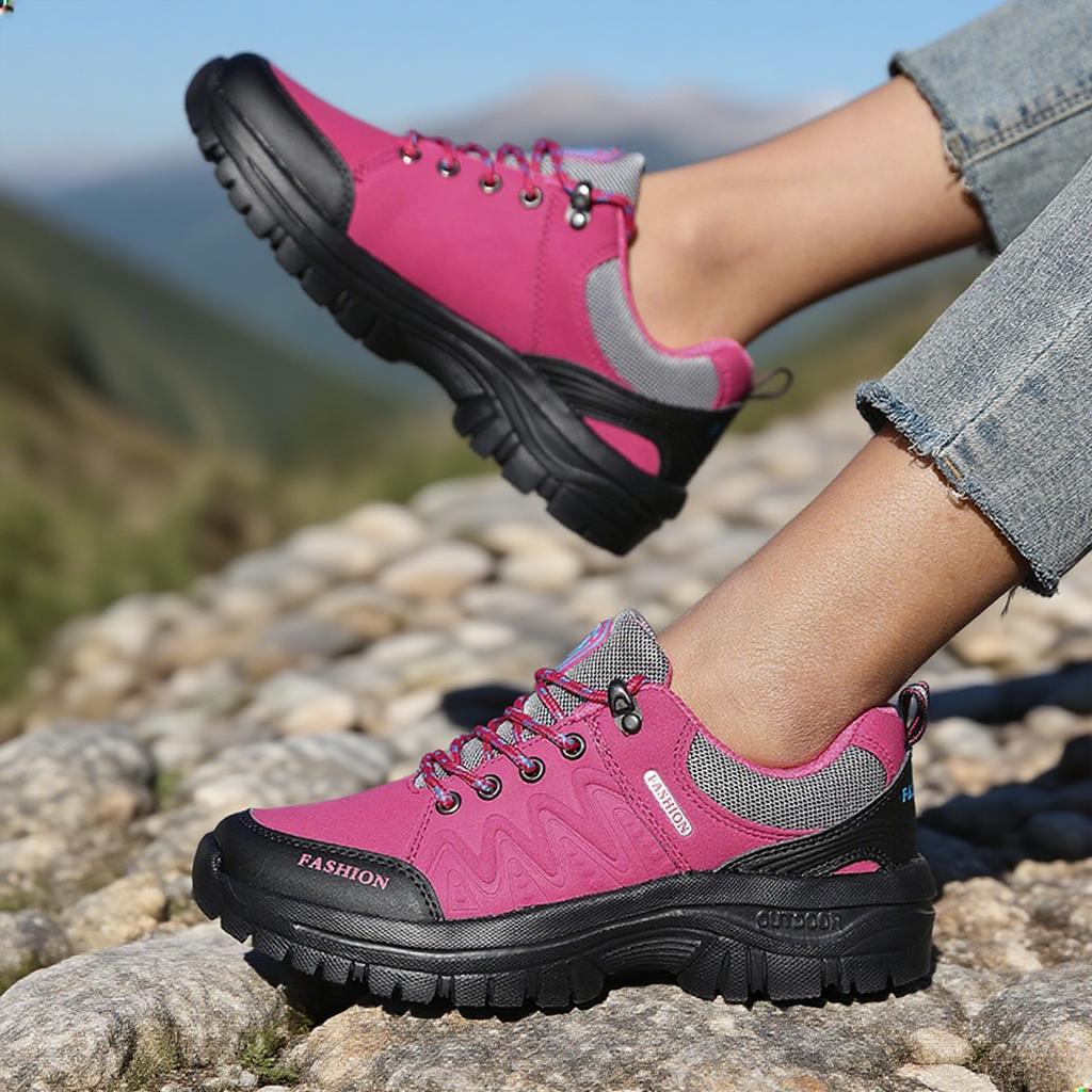 2025 Popular Women's Grey Hiking Shoes - Anti Slip Sports Shoes, Designed Urban Outdoor Shoes, Gym Training Shoes Autumn