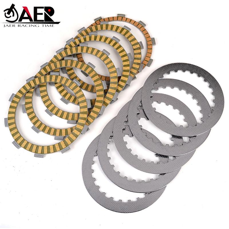 Clutch Friction Disc Plates for Honda Steed 400 NV400 CJ CK CS CV NT400 Bros 400 NC25 VT500 ED EF VRX400T NC33 NV400 Shadow
