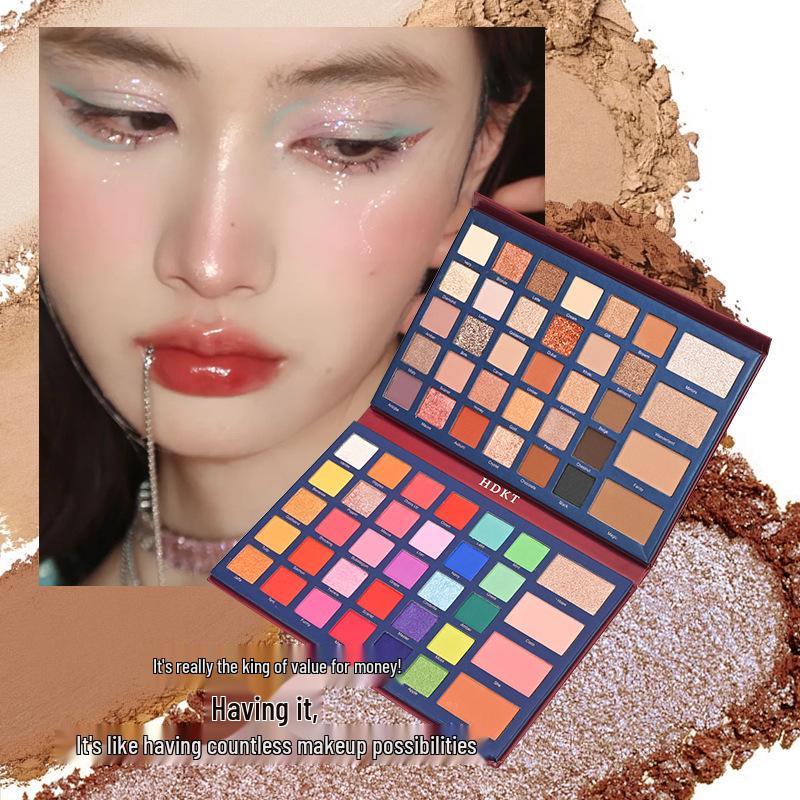 

HDK68 Multifunctional All-in-One Makeup Palette: Highlight, Blush, Eyeshadow Trio