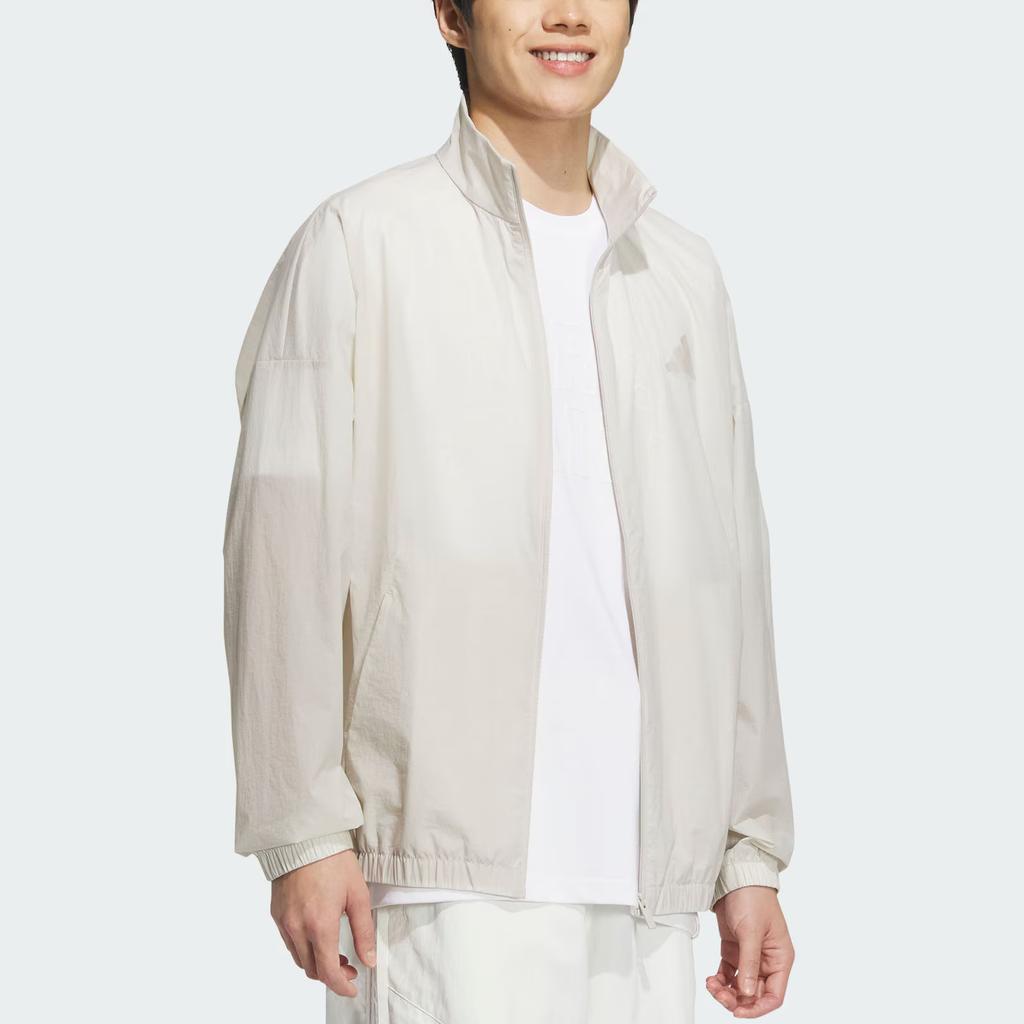Adidas Lounge Woven Jacket Water-Resistant Sports Casual Jacket Men Jacket Miracle-Bauxite-Brown JZ8410