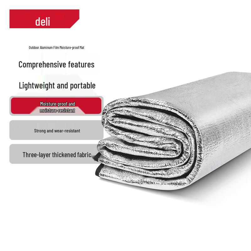 Deli Outdoor Double-Sided Aluminum Film Picnic & Camping Mat