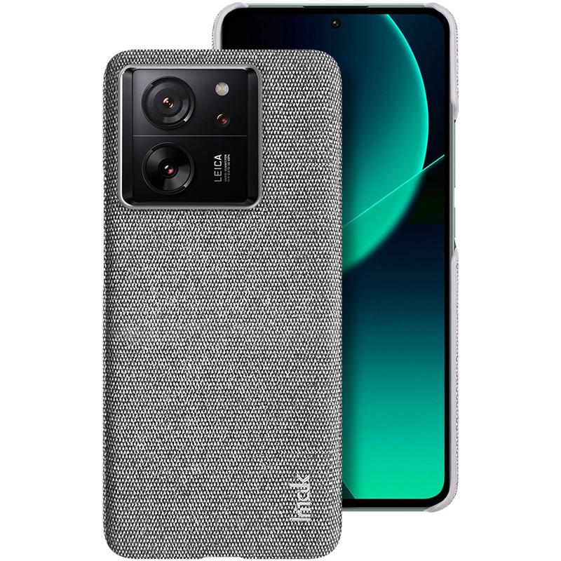 IMAK Ruiyi Series for Xiaomi 13T/13T Pro Case Cloth Texture PU Leather+PC Phone Cover