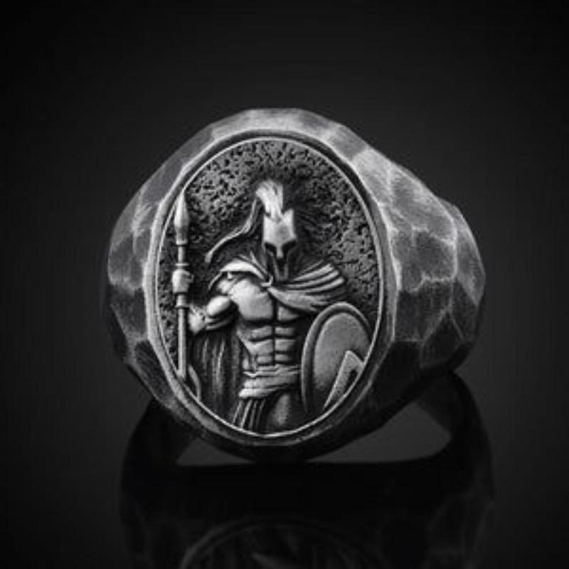 

Accessories Wind Domineering Men S Ring Nostalgic Domineering Warrior Oval Men S Ring no. 13
