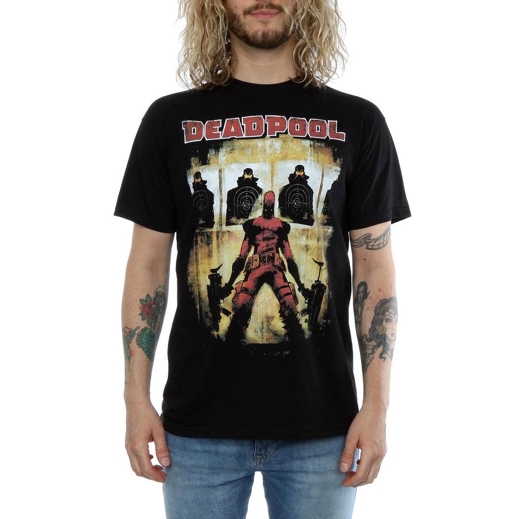 Marvel Mens Deadpool Target Practice T-Shirt