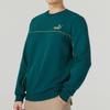 Puma Sports Life Collection Brand Logo Pattern Thickened And Fleece Lined Sweatshirt Men's Green 680140-43