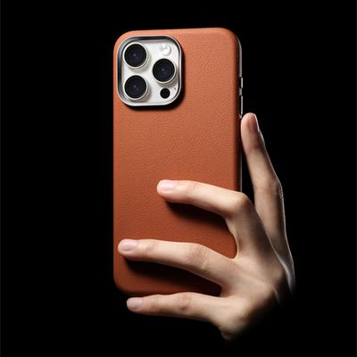 Luxury Leather Magnetic Phone Cases For iPhone 16 Pro Max 15 14 Plus 13 12 Slim Magnetic Wireless Charge Shockproof Cover