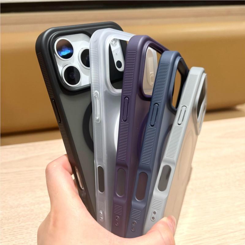 Luxus stoßfester Bumper für Magsafe Hülle für iPhone 17 Air 16 15 14 Plus 13 12 11 Pro Max Klar Magnetisches Armor Mattes Rückcover