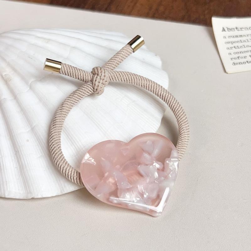 Soft High Elastic Hair Ropes Cute Solid Color Rubber Bands No Slip Ponytail Holders for Women Girls Thick Hair