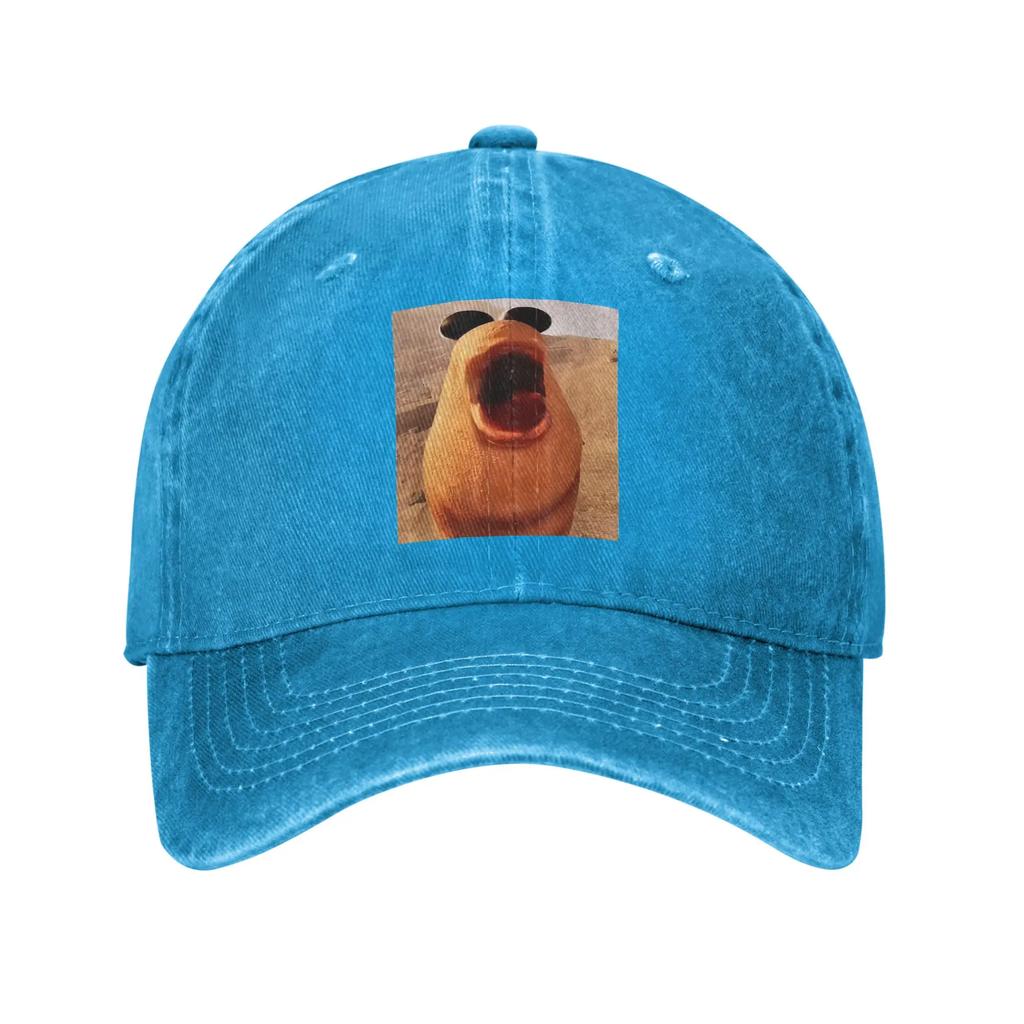 Marcus The Worm Funny Meme Men Women Baseball Cap Trending Distressed Washed Hats Cap Fashion Outdoor Adjustable Fit Snapback