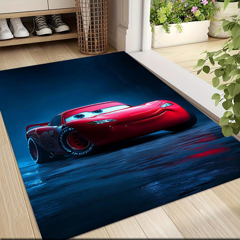 Mcqueen'S Adventure Carpet Rug Soft Washable Antislip Home Living Room Sofa Mats Personalized Christmas Rug
