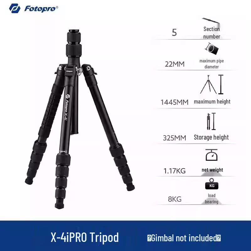 

Futu Bao X5IPRO/X-4IPRO X5I HR Camera Tripod Stand for DSLR & Mirrorless Camcorders