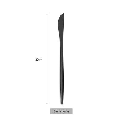 1pc Matte Black Dinnerware Set 304 Stainless Steel Flatware Set Knife Fork Spoon Chopsticks Cutlery Tableware Set