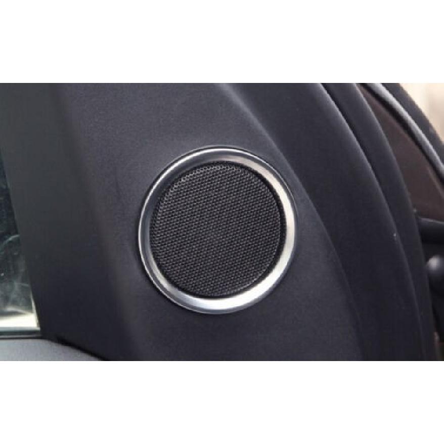 A Pillar Matte Silver Ring Trim For LR Discovery Sport 2015-2019 Speaker Sound