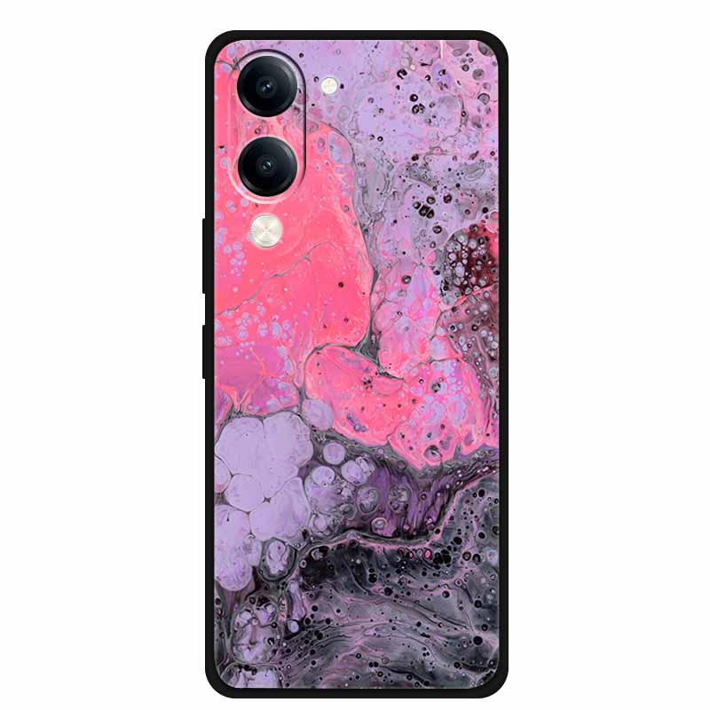 For Vivo iQOO Z10 Lite Case Silicone Black TPU Funda Back Cover for iQOO Z10 Lite 5G I2409 Soft Case Animal Coque IQOOZ10 Lite