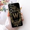 Cover For Realme 14x 5G India Case RMX3940 Transparent Luxury Crown A-Z Letters 2D Flat Pattern Soft Phone Case