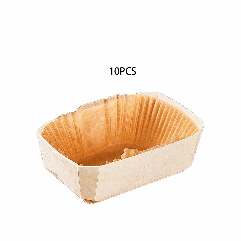 10 sztuk, drewniane pudełko taca papierowa blacha do pieczenia, forma do pieczenia chleba, forma do ciasta, domowa forma do tostów