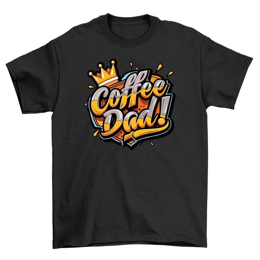 

Coffee Dad King t-shirt - Rise and Grind Royally! 100% cotton, Funny tee, Unisex XL