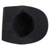 Versatile Black Christmas Hat with Feathered Detailing for Caroler Snowman