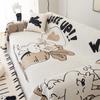Kreslený Vytištěný Střapec Potah na Pohovku Jednolůžkový Celoroční Přehoz Prach Ochrana proti Kočičím Škrábancům Ochranný Potah Pohovka Deka Podložka