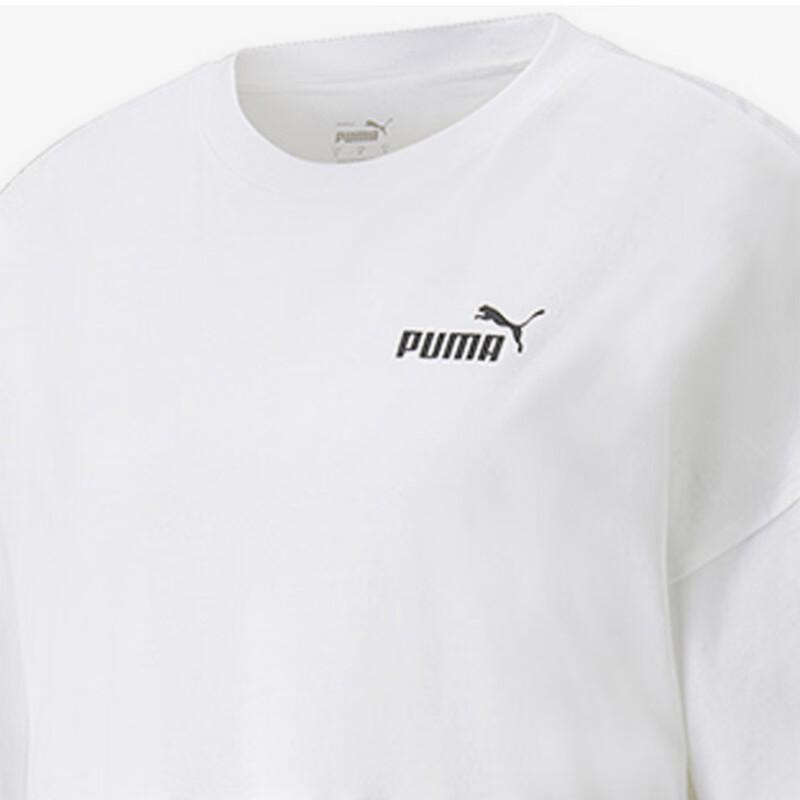 Puma Weiches Bequemes Atmungsaktives Kurzarm-T-Shirt Damen Oberteile Weiß 676680-02