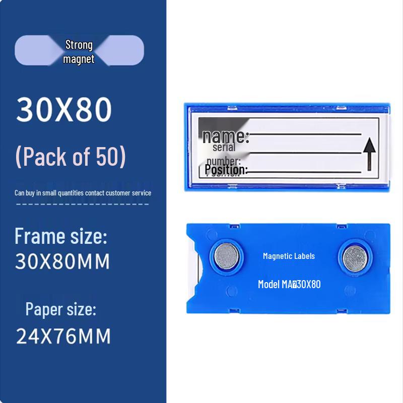 Strong Magnetic Shelf Labels for Warehouses