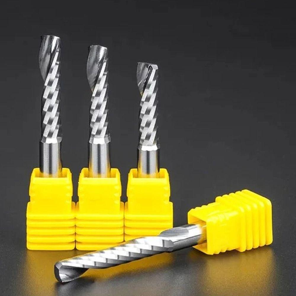 1Pcs Carbide End Milling Bits Single Flute Mill Tool New Router Bit CNC Machine