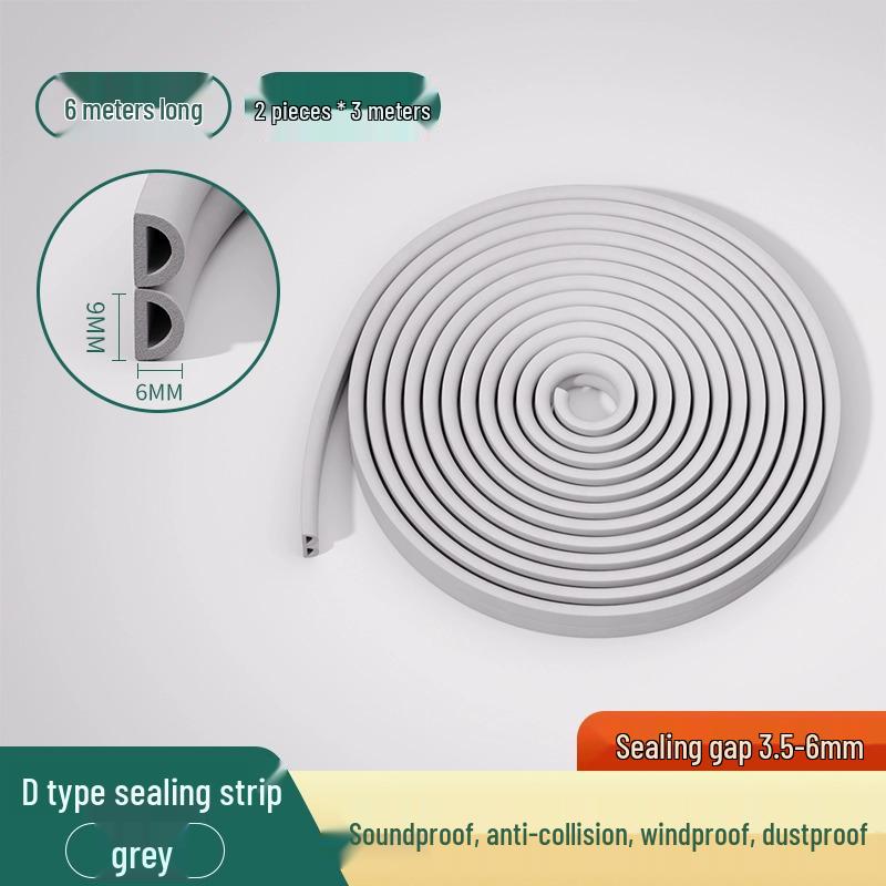 Těsnící lišta okna typu O z voděodolného a zvukotěsného UPVC pro dovnitř otevíraná okna