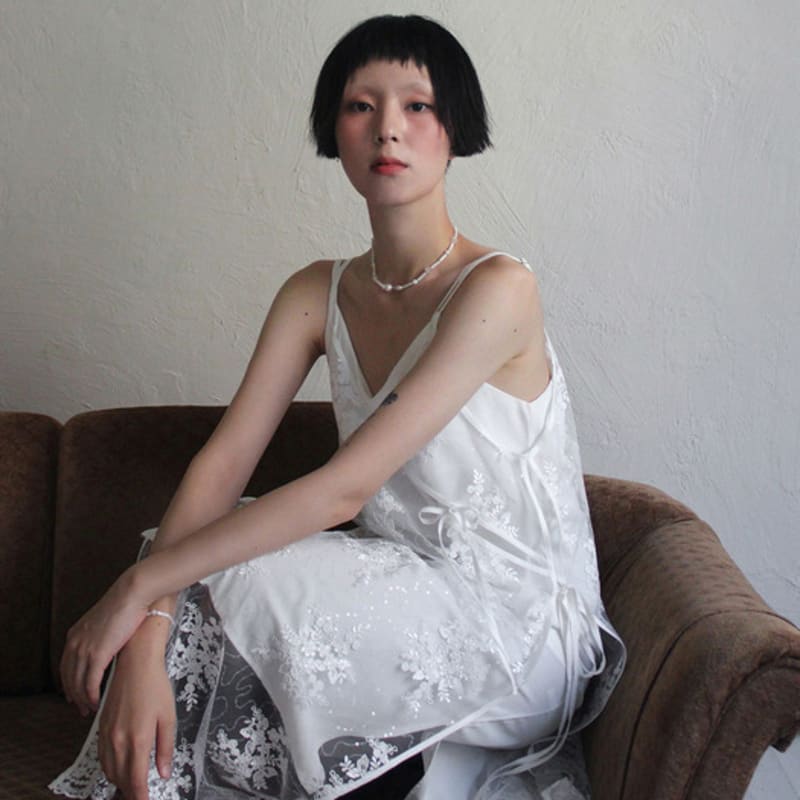 Rubati Mother of Pearl+Crystal Necklace