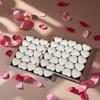 100pcs Heart-shaped candles for weddings, proposals, table decorations, birthday gifts, romantic atmosphere creation, holiday decorations, home