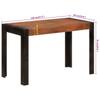 Dining Table Honey Brown 120 X 60 X 76 Cm Solid Mango Wood